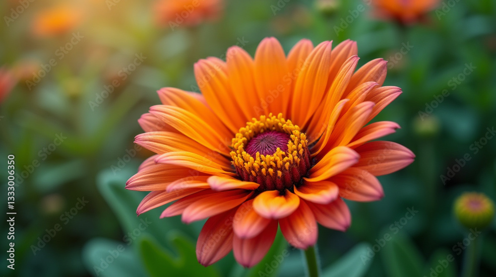 Stunning Orange and Yellow Flowers in a Lush Garden with Radiant Petals and Natural Charm Stunning Orange and Yellow Flowers in a Lush Garden with Radiant Petals and Natural Charm
