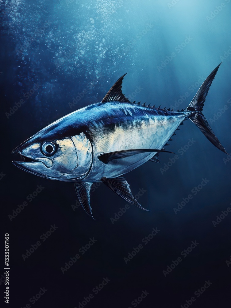 World Tuna Day Background, realistic, Copy Space World Tuna Day Background, realistic, Copy Space