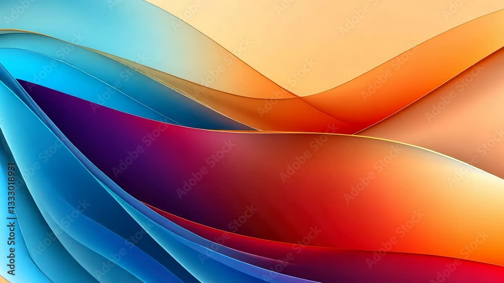 Abstract dynamic colorful waves