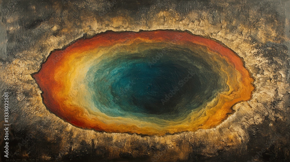 Vivid abstract painting of celestial depth artistic studio digital art creative space close-up colorful imagination Vivid abstract painting of celestial depth artistic studio digital art creative space close-up colorful imagination