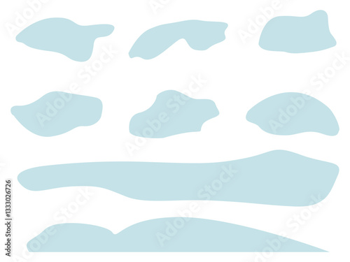 Abstract blue spots in pastel colors on white background
Vector spots background