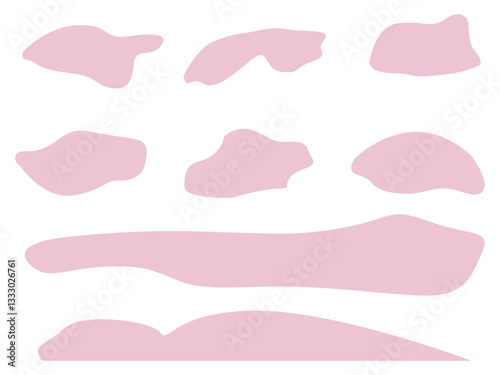 Abstract red spots in pastel colors on white background
Vector spots background