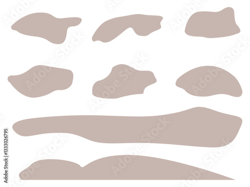 Abstract brown spots in pastel colors on white background
Vector spots background
