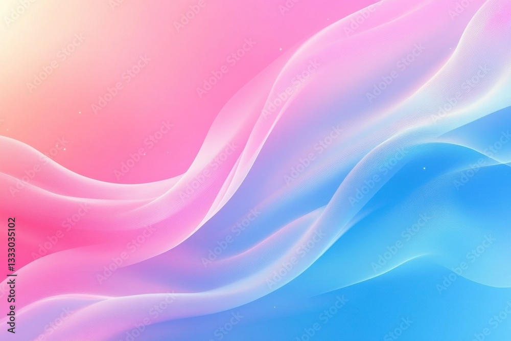 Beautiful background with a pink and blue gradient, smooth curves, simple shapes, soft edges, blurred edges, abstract art Generative AI Beautiful background with a pink and blue gradient, smooth curves, simple shapes, soft edges, blurred edges, abstract art Generative AI