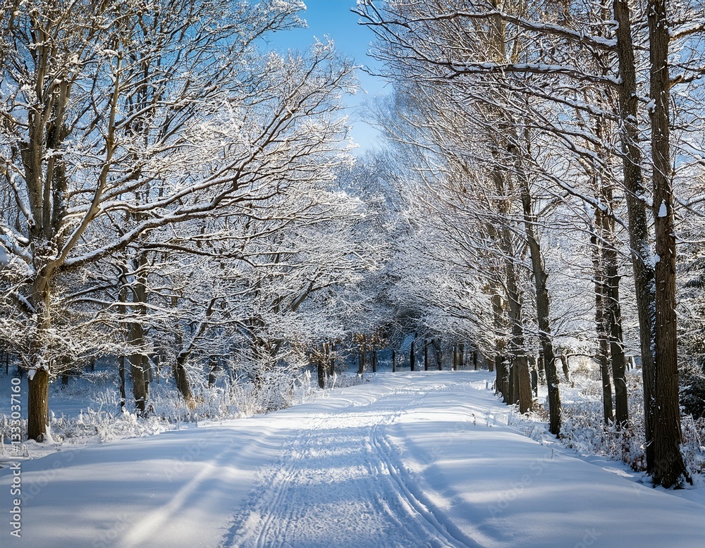 Obraz premium road in winter