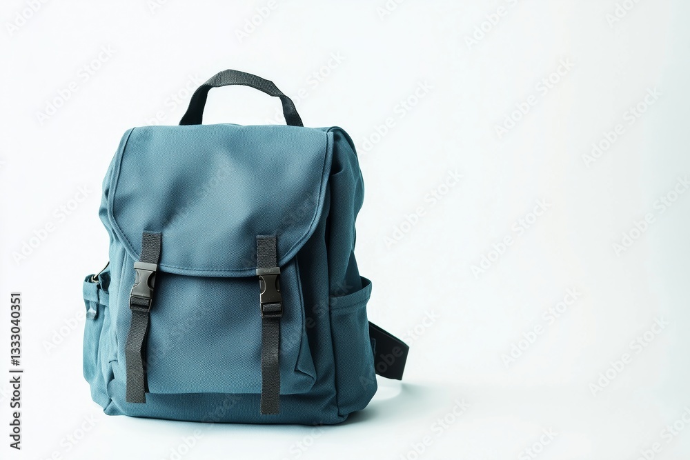 Naklejka premium Stylish school backpack on white background