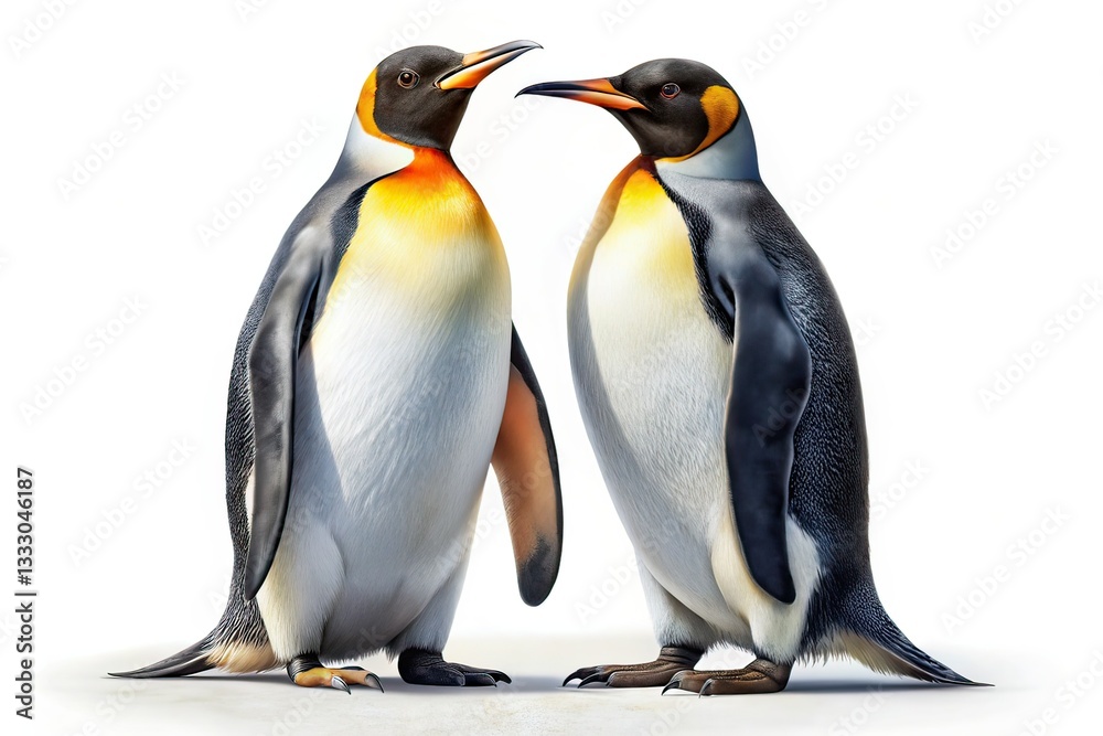 Fototapeta premium Antarctic Penguins Graphic Design - AI Food Photography