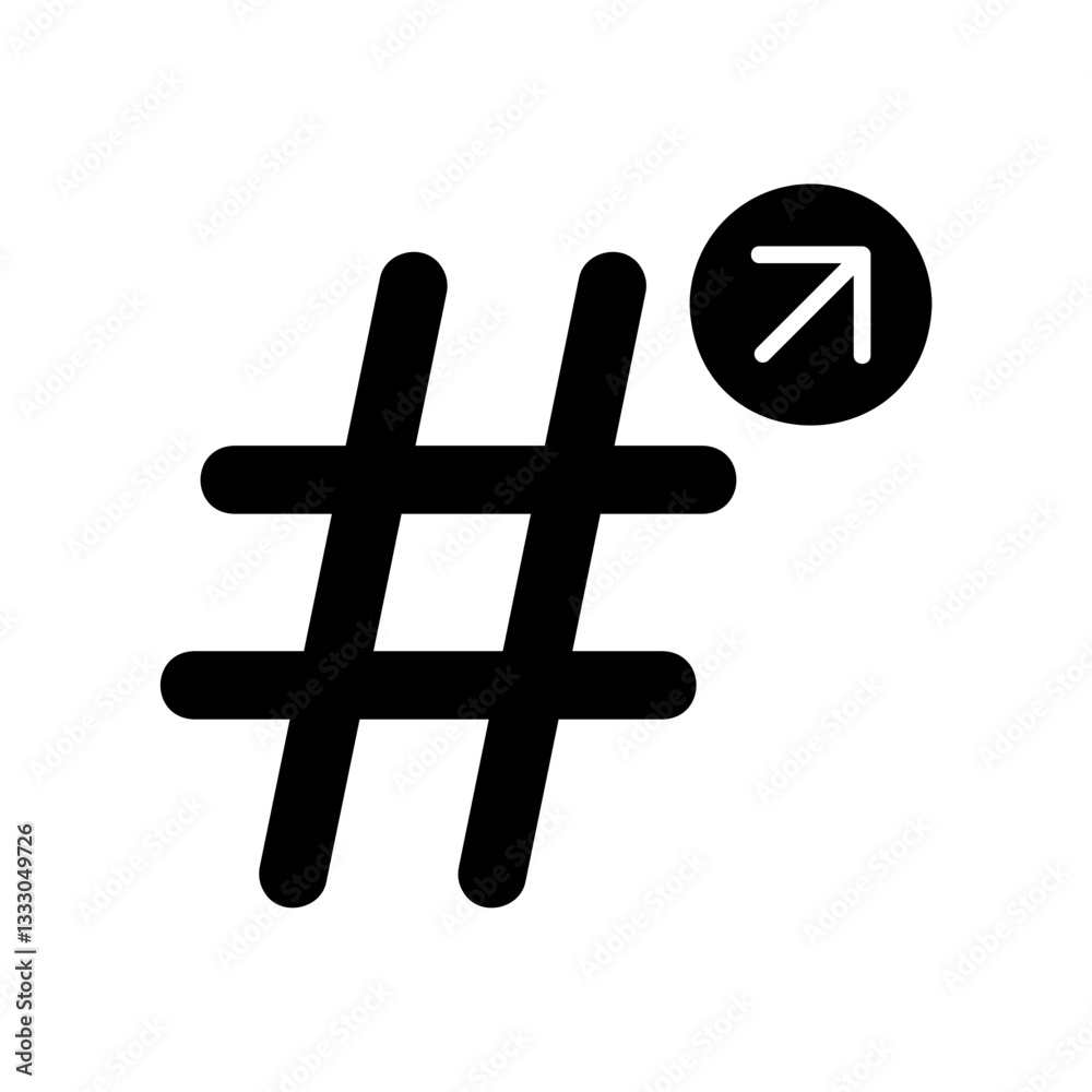 Obraz premium Hashtag Trends