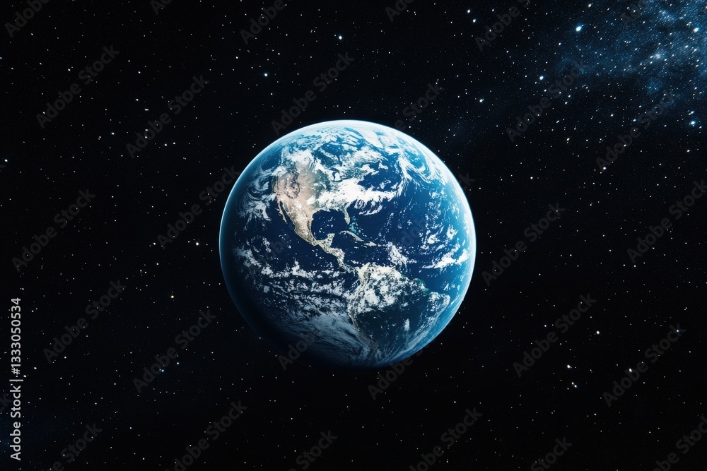 Obraz premium A beautiful view of planet earth from outer space