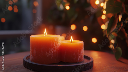 Candle fire animation. Burning orange wax candles, candlelight flame and animated fire flames, wax candle illuminate motion for game, video isolated realistic vector symbol