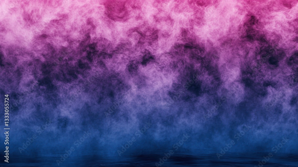 Fototapeta premium Abstract Smoke Clouds, Purple and Blue Gradient