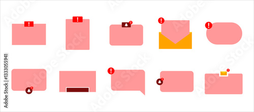 Red Notification pop up box