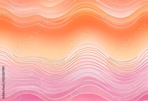 Gentle undulations of pink and orange hues blend seamlessly, evoking a tranquil atmosphere perfect for relaxation and artistic inspiration Generative AI