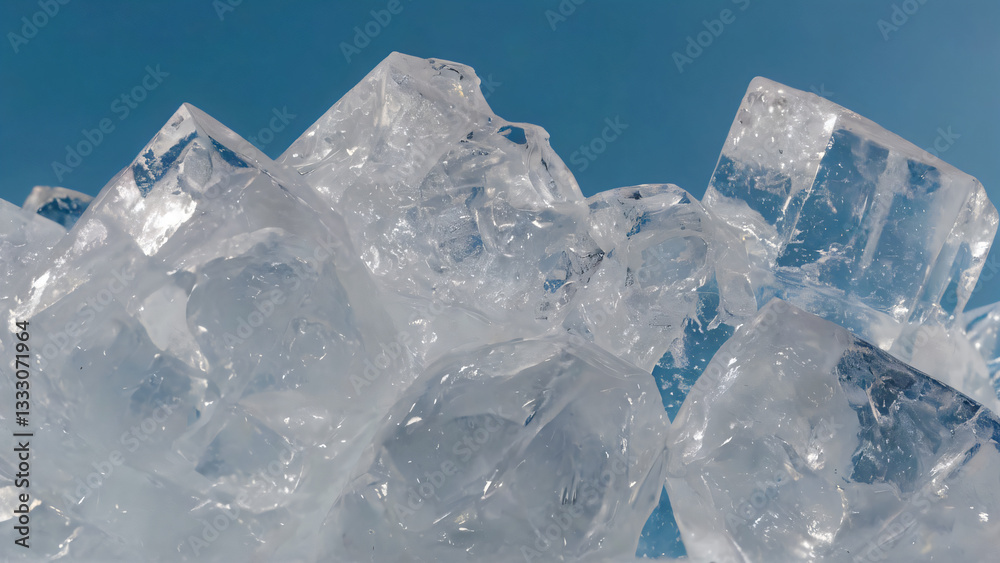 Obraz premium melting ice cubes