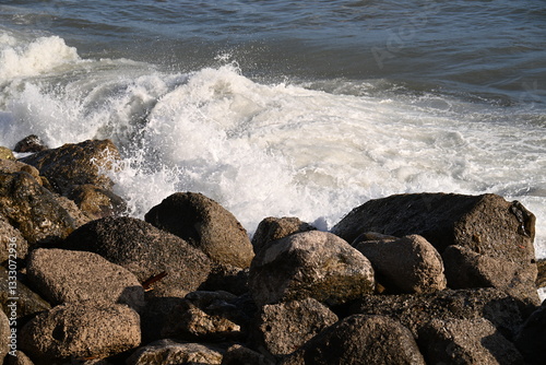 Waves on the rocks
