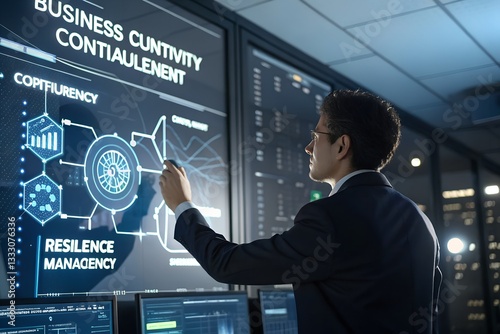 Business continuity management concept. 