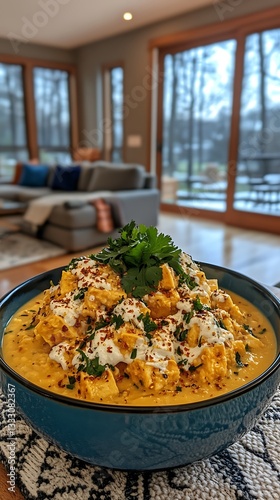 Creamy Curry for Cozy Home, Winter View.