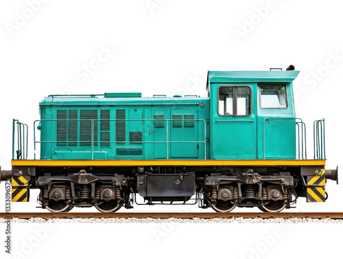 Transport action industrial train rail yard machinery urban landscape side view efficiency concept
