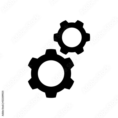 Gears icon. Vector gear. Settings icon. Cog icon. Cogwheel icon.