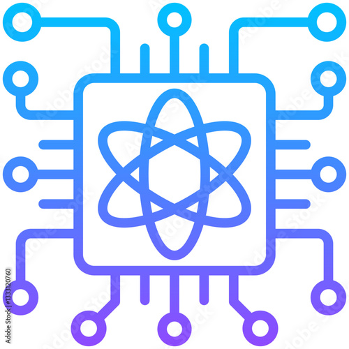 Quantum Computing Icon