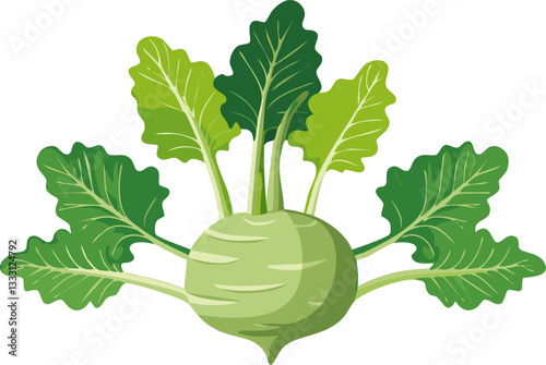 green pumpkin with leaves