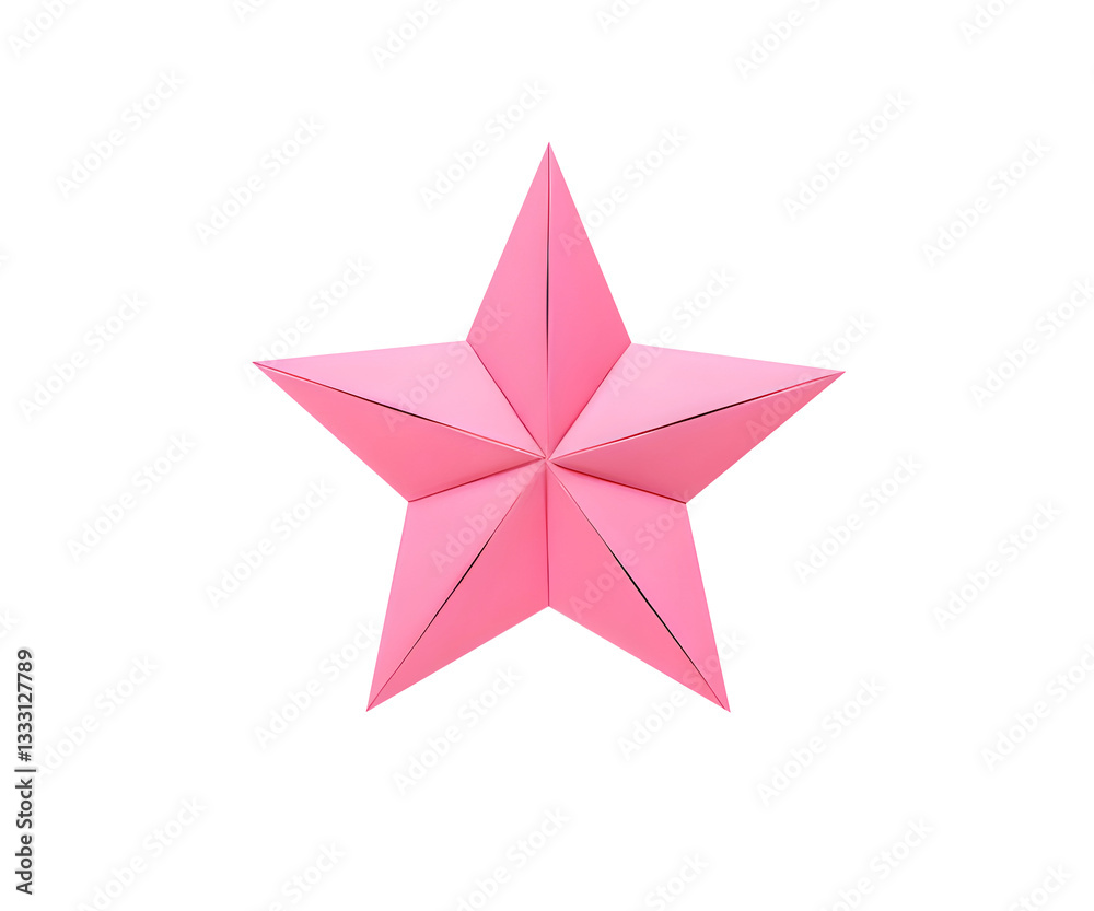 Obraz premium Pink star without background