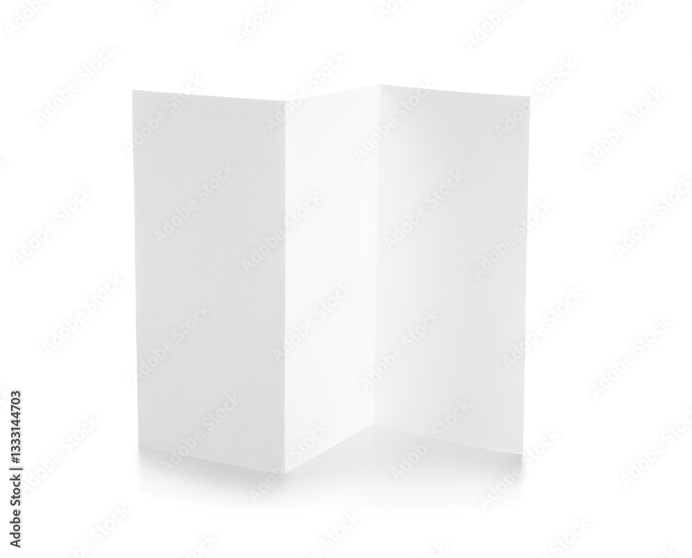 Blank brochure isolated on white Blank brochure isolated on white