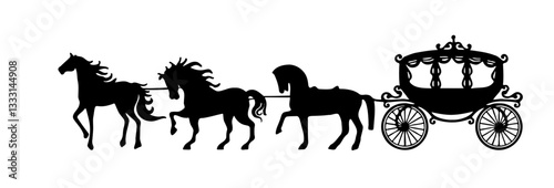 cinderella carriage silhouette
