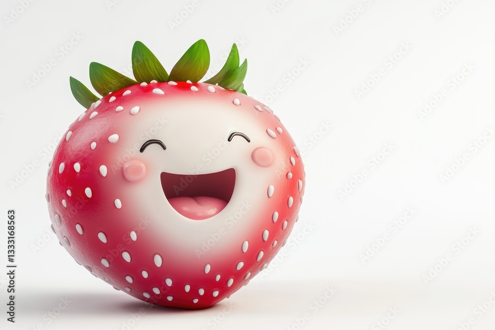 Obraz premium strawberry with a smile