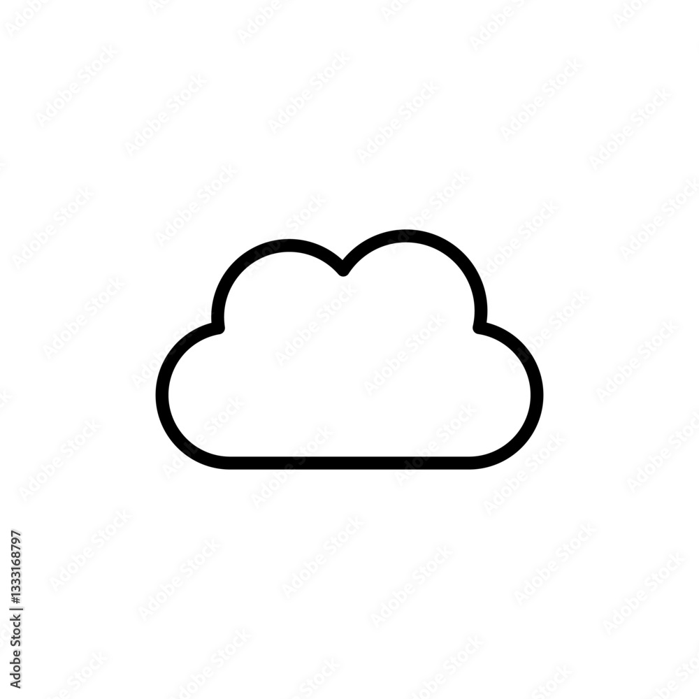 Cloud icon logo design. cloud sign and symbol Cloud icon logo design. cloud sign and symbol
