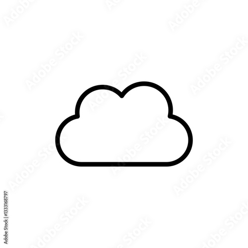 Cloud icon logo design. cloud sign and symbol