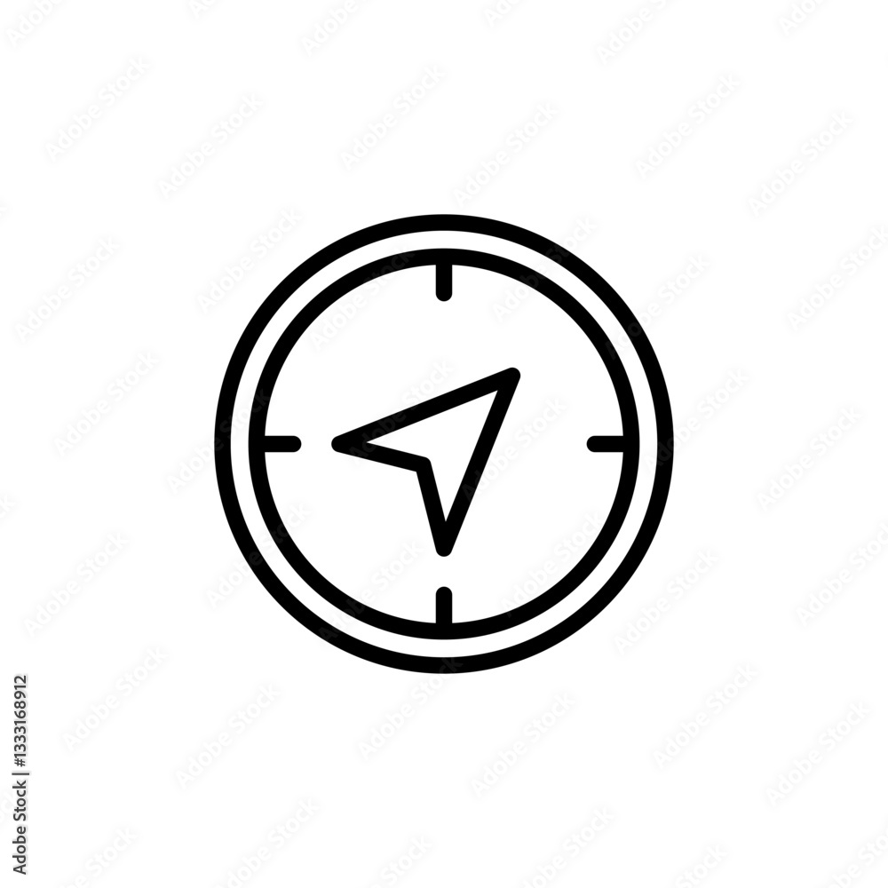 Compass icon logo design. arrow compass icon sign and symbol Compass icon logo design. arrow compass icon sign and symbol