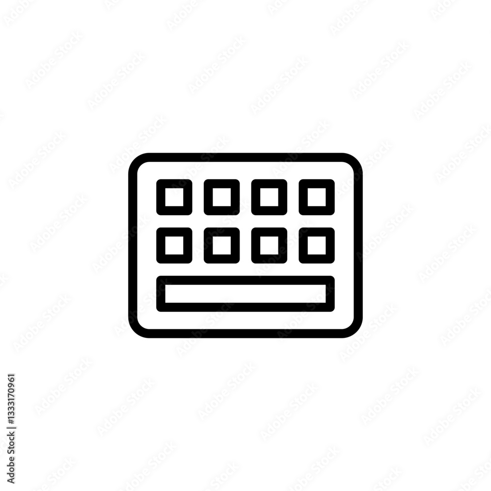 Keyboard icon logo design. keyboard sign and symbol Keyboard icon logo design. keyboard sign and symbol