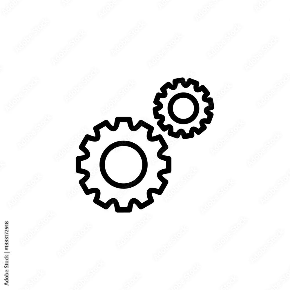Setting icon logo design. Cog sign and symbol. Gear Sign Setting icon logo design. Cog sign and symbol. Gear Sign