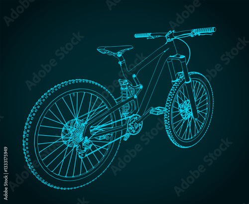 Freeride bike illustration
