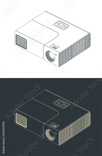 Multimedia projector drawings