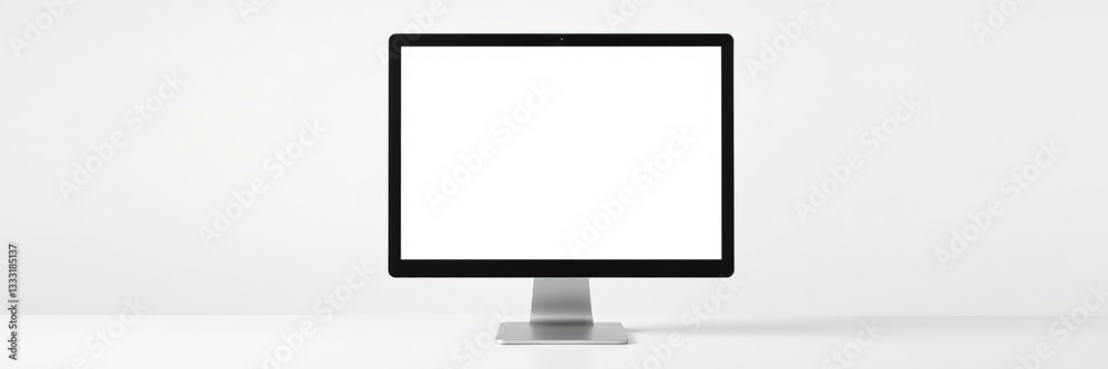 Modern Computer Mockup with Blank Browser Screen for Design Inspiration Modern Computer Mockup with Blank Browser Screen for Design Inspiration