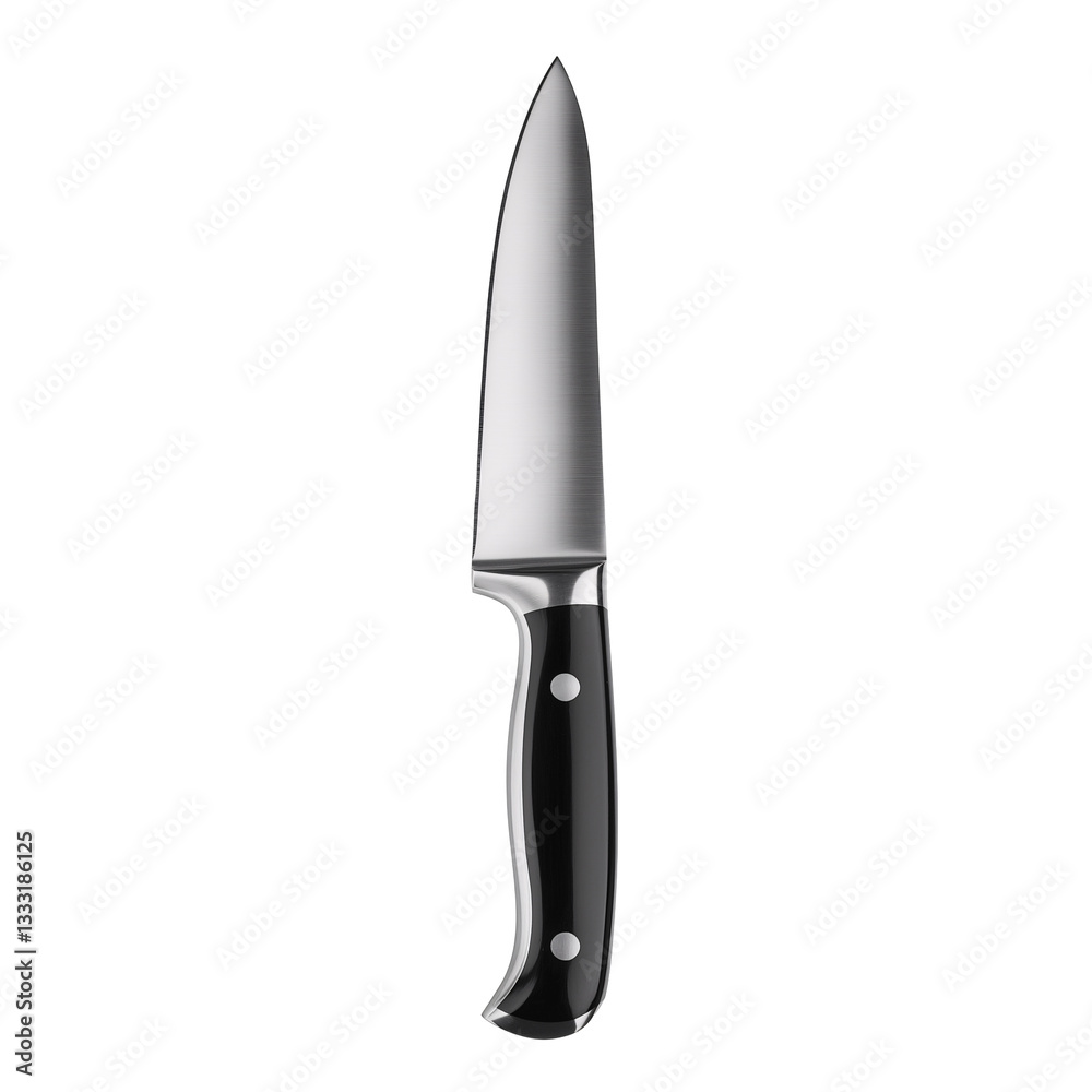 Premium Chef Knife with Sharp Stainless Steel Blade and Ergonomic Black Handle - Essential Kitchen Equipment for Professional and Home Cooking Premium Chef Knife with Sharp Stainless Steel Blade and Ergonomic Black Handle - Essential Kitchen Equipment for Professional and Home Cooking