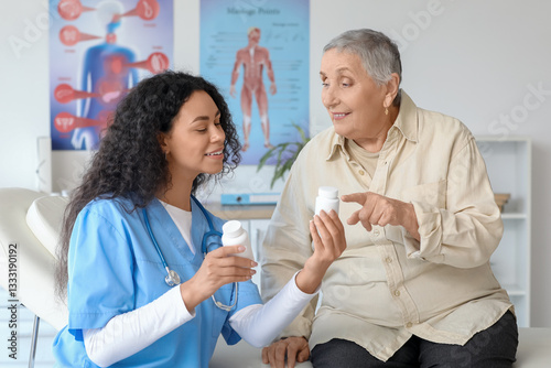 Medical professional explai...