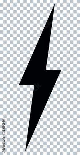 flash lightning bolt icon. Electric power symbol. Power energy sign,