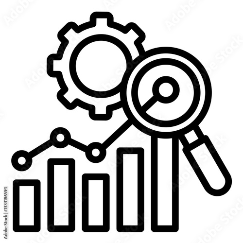 Predictive Analytics  Icon Element For Design	