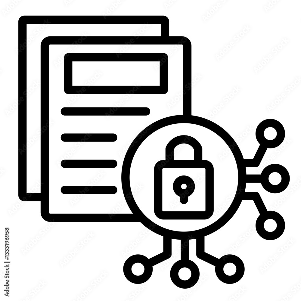 Data Encryption For Business Icon Element For Design Data Encryption For Business Icon Element For Design