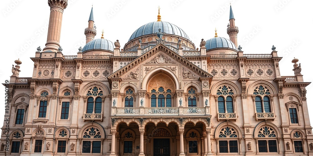 Obraz premium Tirana Mosque, Renaissance Architecture, Artful Design