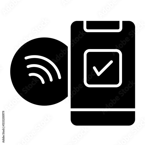 Contactless Payments  Icon Element For Design	