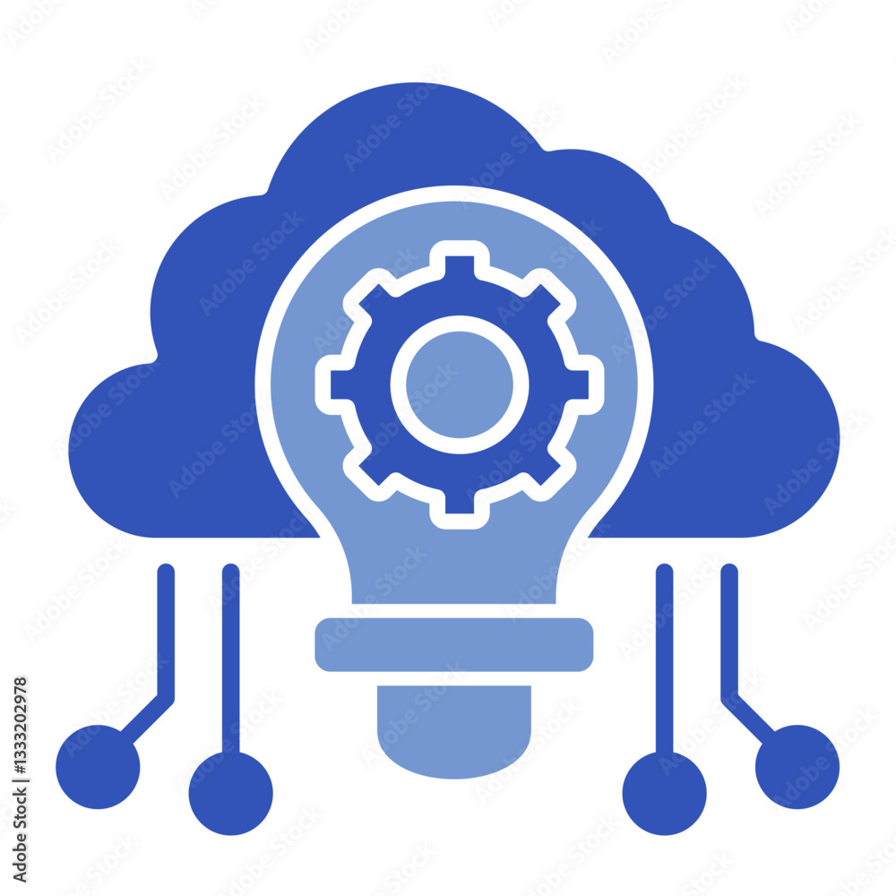 Cloud Computing Solutions Icon Element For Design Cloud Computing Solutions Icon Element For Design
