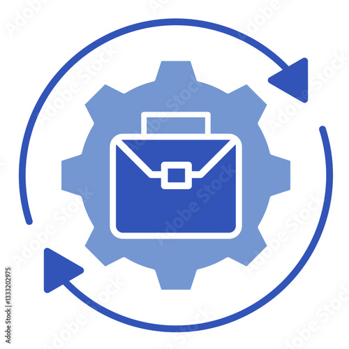 Business Automation  Icon Element For Design	