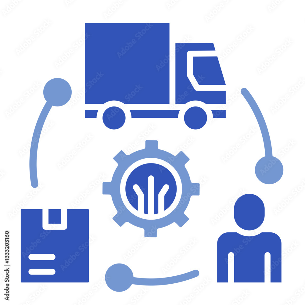 Smart Supply Chain Icon Element For Design Smart Supply Chain Icon Element For Design