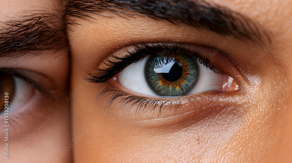 Fototapeta premium Close-Up Portrait of Diverse Eyes Highlighting Unique Features