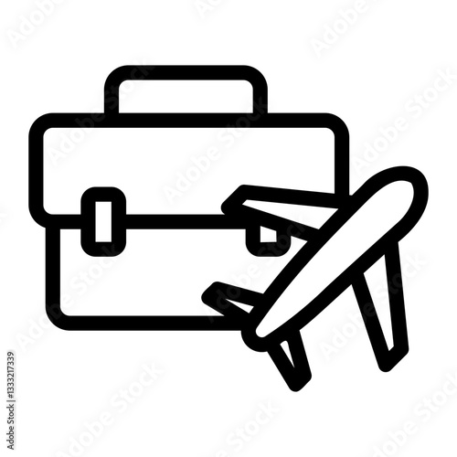 business trip Line Icon