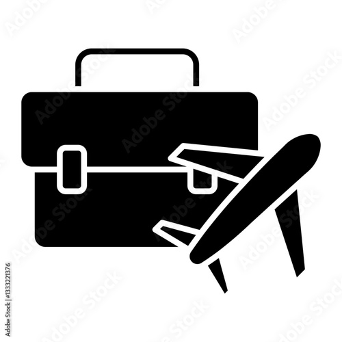 business trip Solid icon